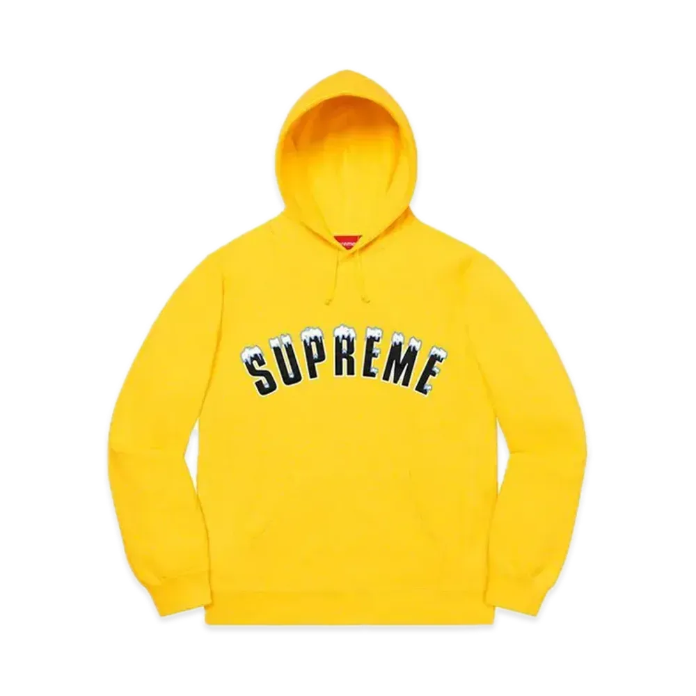 Supreme Icy Arc Hooded Sweatshirt "Yellow"