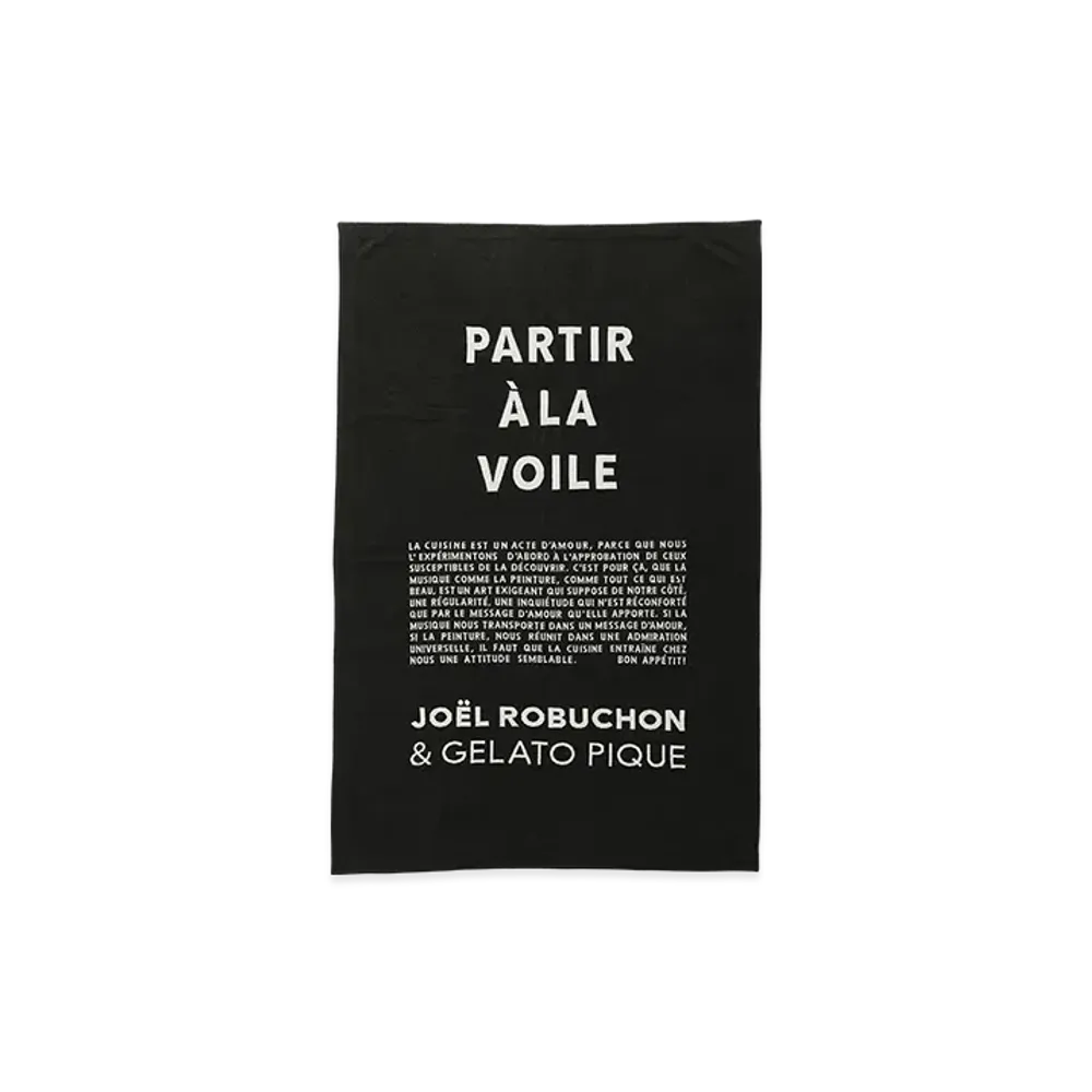 GELATO PIQUE x JOEL ROBUCHON Jacquard Blanket "Black"