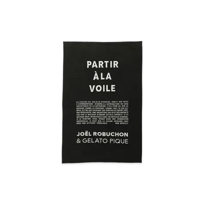 GELATO PIQUE x JOEL ROBUCHON Jacquard Blanket "Black"
