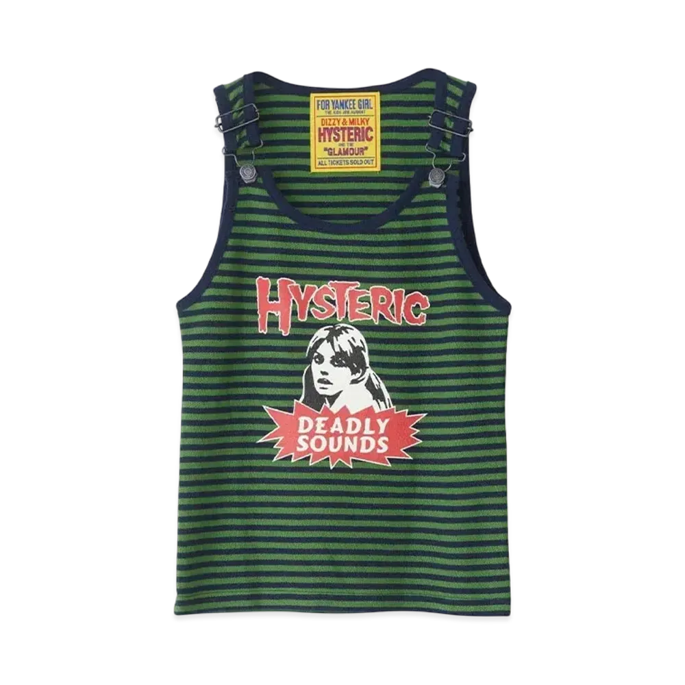 HYSTERIC GLAMOUR Deadly Sounds Tank Top "Green"