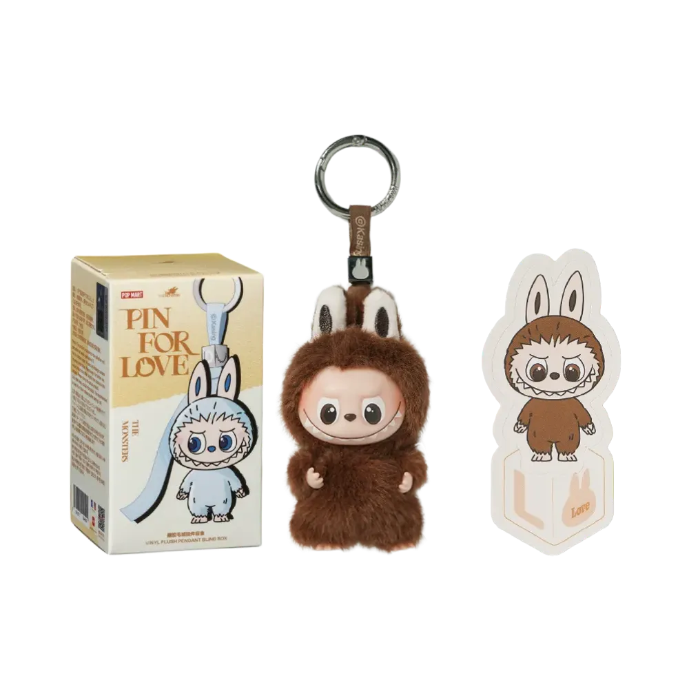 POP MART THE MONSTERS (LABUBU) Pin for Love Series-Vinyl Plush Pendant (A-M) L
