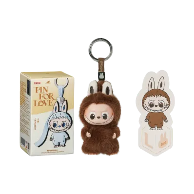 POP MART THE MONSTERS (LABUBU) Pin for Love Series-Vinyl Plush Pendant (A-M) L