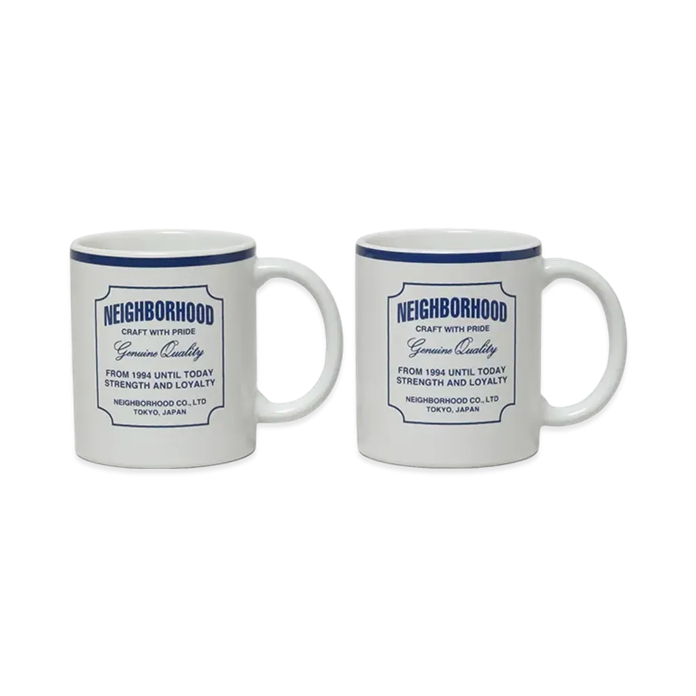 NEIGHBORHOOD Mug Cup Set "Blue"
