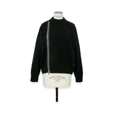 sacai S Wool Knit Blouson "Black"