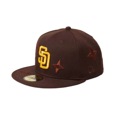NEW ERA 59Fifty MLB Flower Embroidery San Diego Padres "Burntwood"