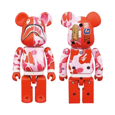 Bearbrick Chogokin BAPE(R) ABC CAMO SHARK PINK