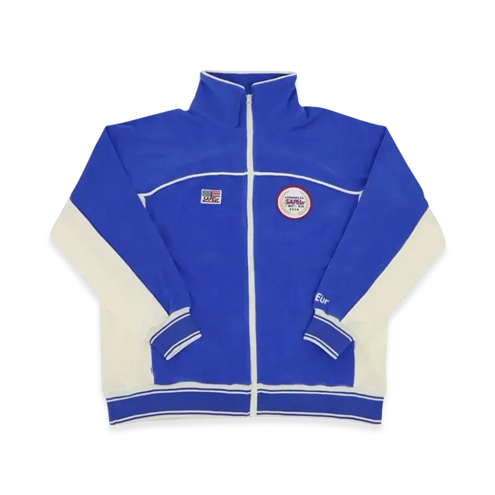 SAPEur 2028 Los Angeles Pile Jersey Jacket "Blue"