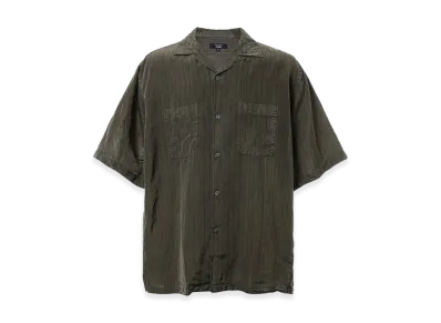 COMME des GARCONS HOMME Cupra Stripe Half Sleeve Shirt "Khaki"