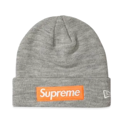 Supreme New Era Box Logo Beanie (17FW) "Grey"