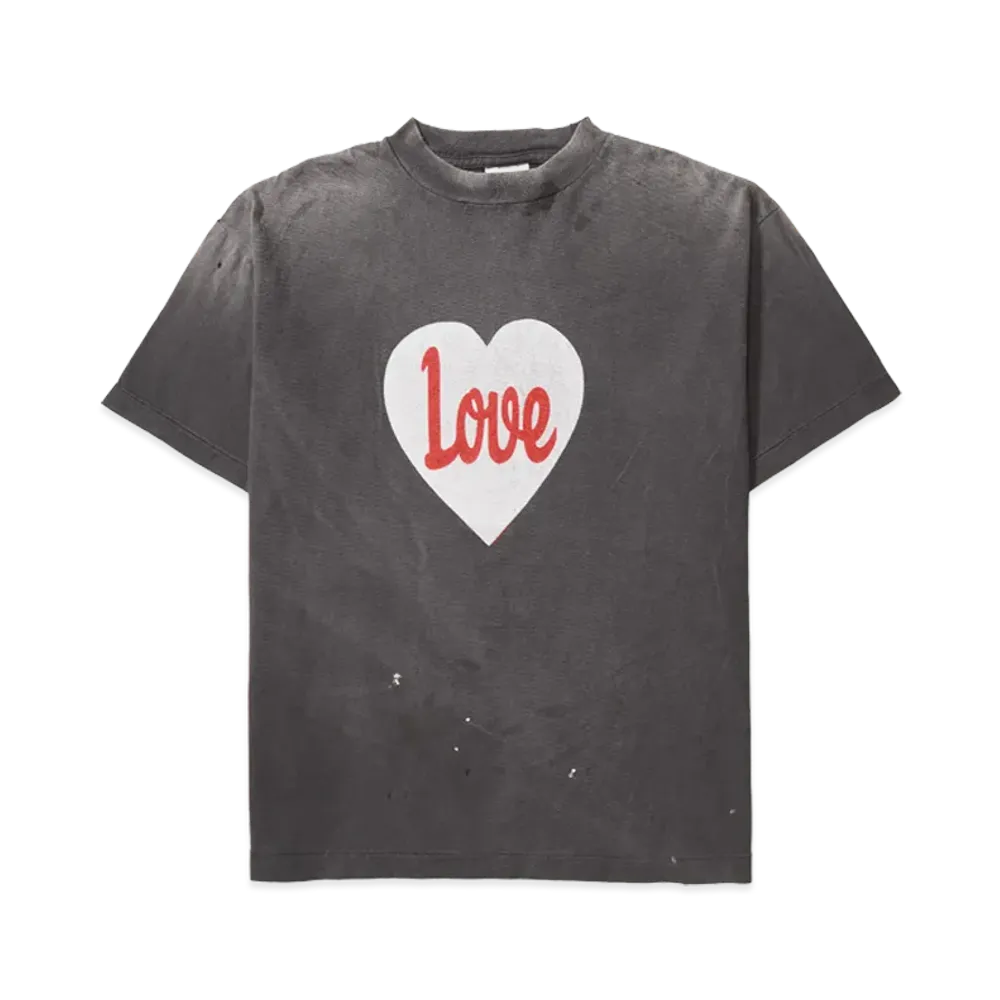SAINT Mxxxxxx SS Tee_Heart Love "Black"