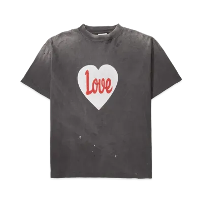 SAINT Mxxxxxx SS Tee_Heart Love "Black"