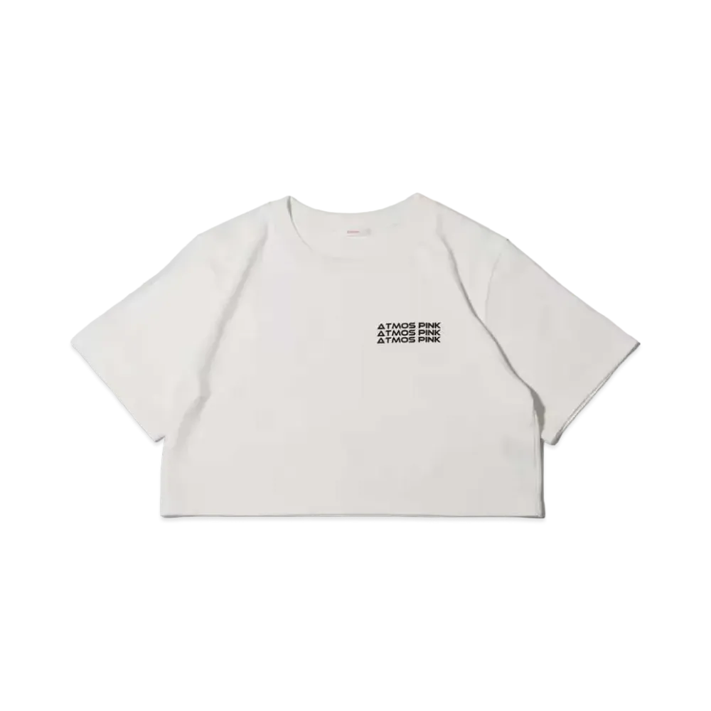 atmos pink Triple Logo Short T-Shirt "White"