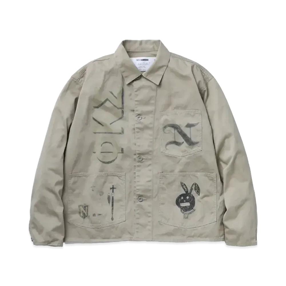 NEIGHBORHOOD Memorial Coverall Jacket "Beige"