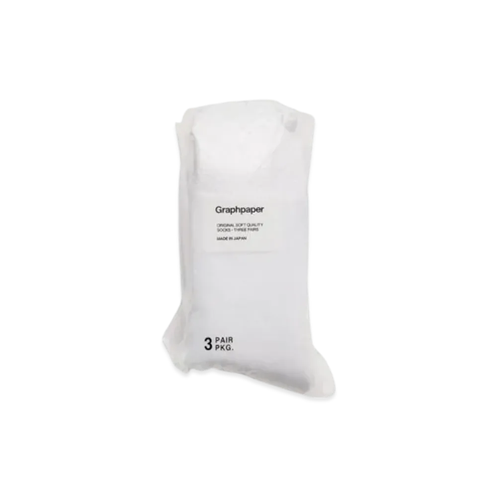 Graphpaper 3-Pack Socks "Monotone"