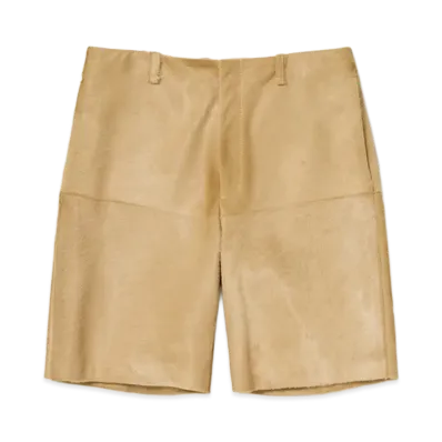 AURALEE Calf Hair Shorts "Beige"