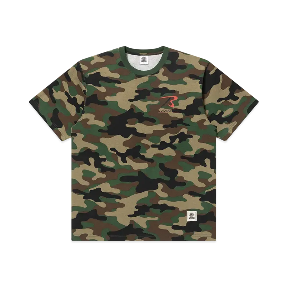 BlackEyePatch Fieldgear Logo Tee "Woodland Camo"