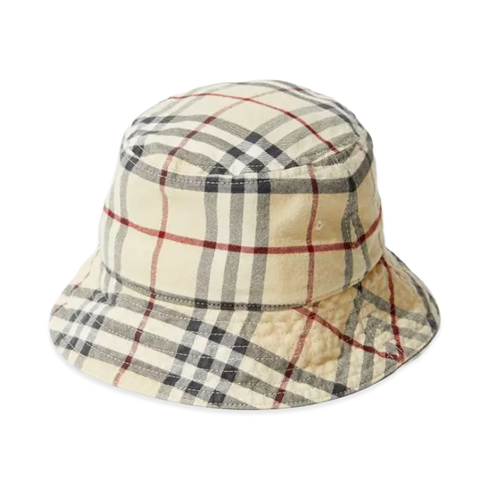 Burberry Women's Classic Bucket Hat "Stone"