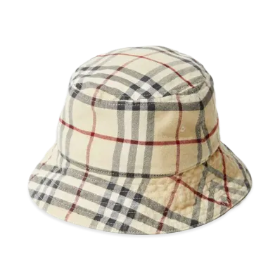 Burberry Women's Classic Bucket Hat "Stone"