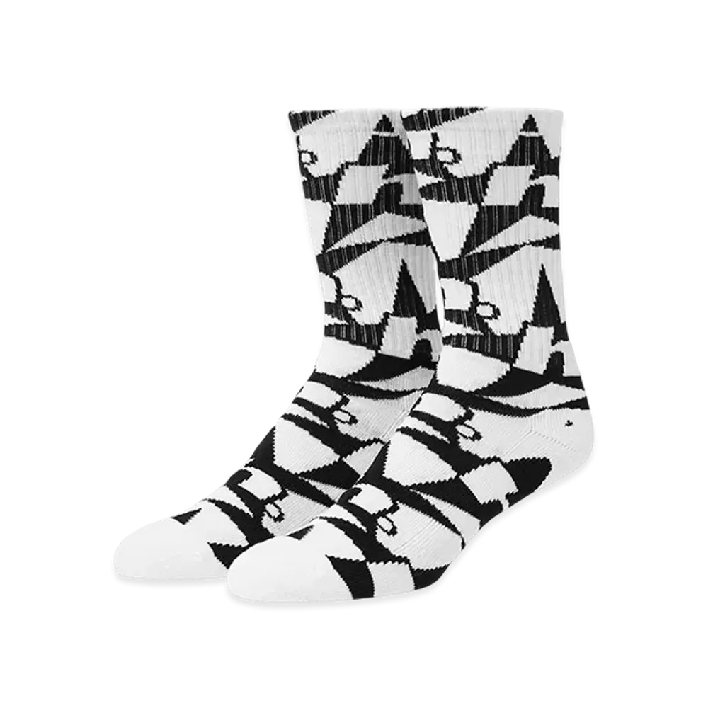 HUF WINTER 25 H Star Repeat Socks "White"