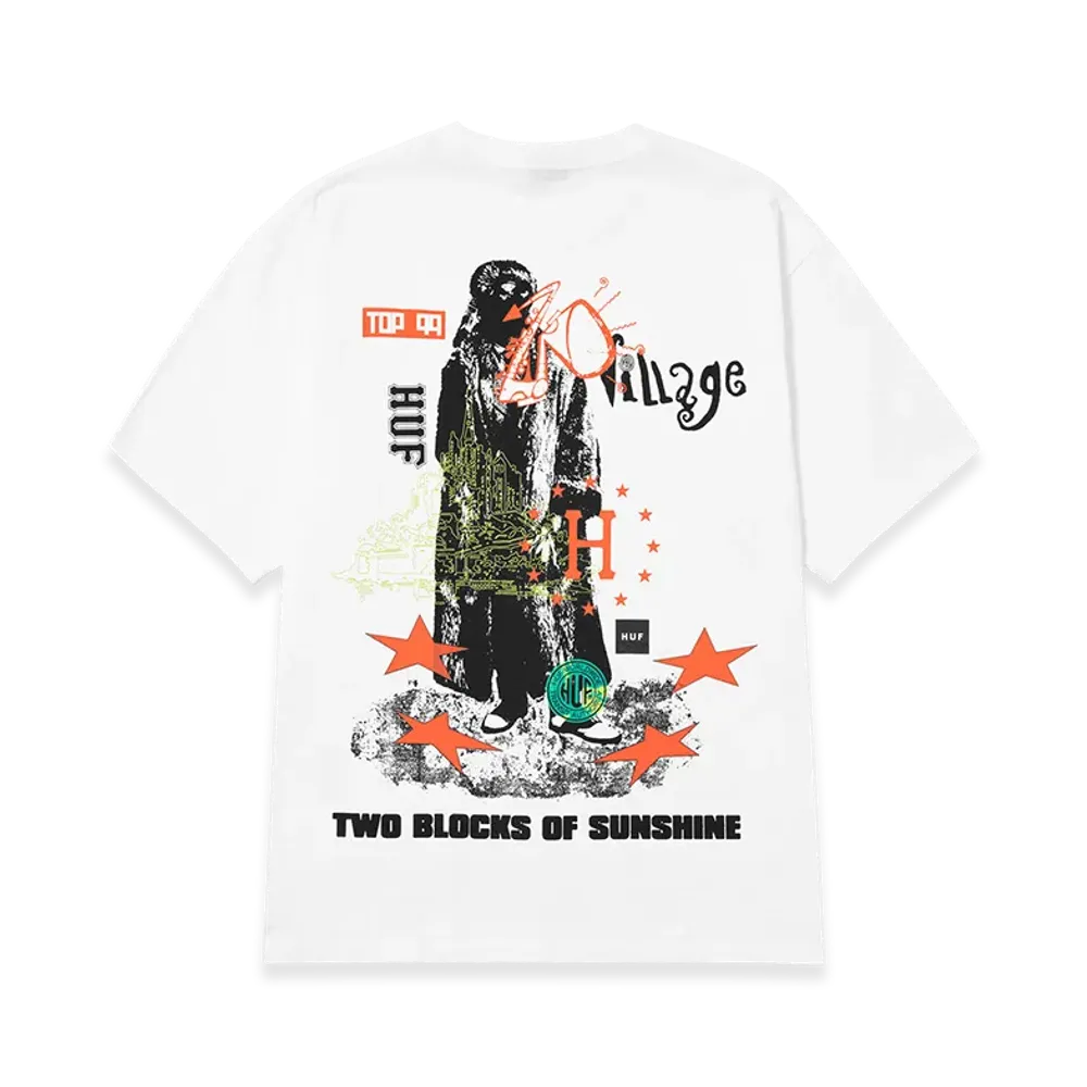 HUF Two Blocks Of Sunshine Tee "White"