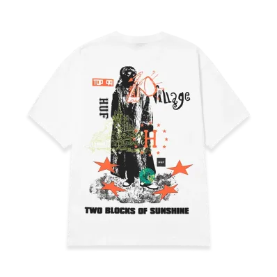 HUF Two Blocks Of Sunshine Tee "White"