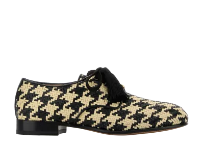 Valentino Garavani Two-Tone Leather Vlogo Signature Lace-Up Shoes "Multicoloured"