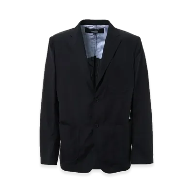 COMME des GARCONS HOMME Cotton Seam-Puckered Jacket "Navy"