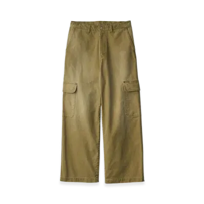 ssstein Sulfur Dyed Whip Cord Vintage Trousers "Khaki"