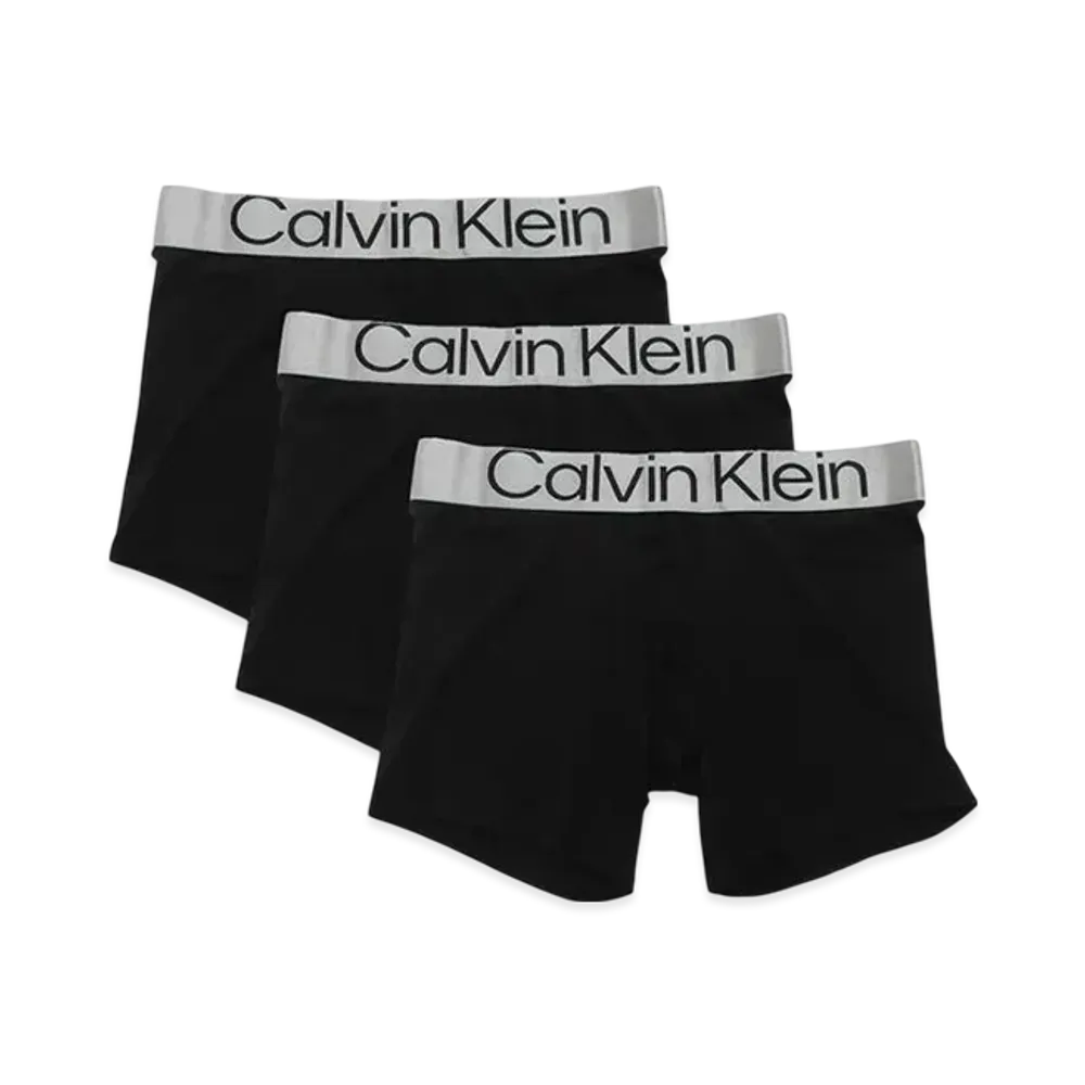 Calvin Klein Logo Stretch Boxer Shorts Set of 3 "Black"