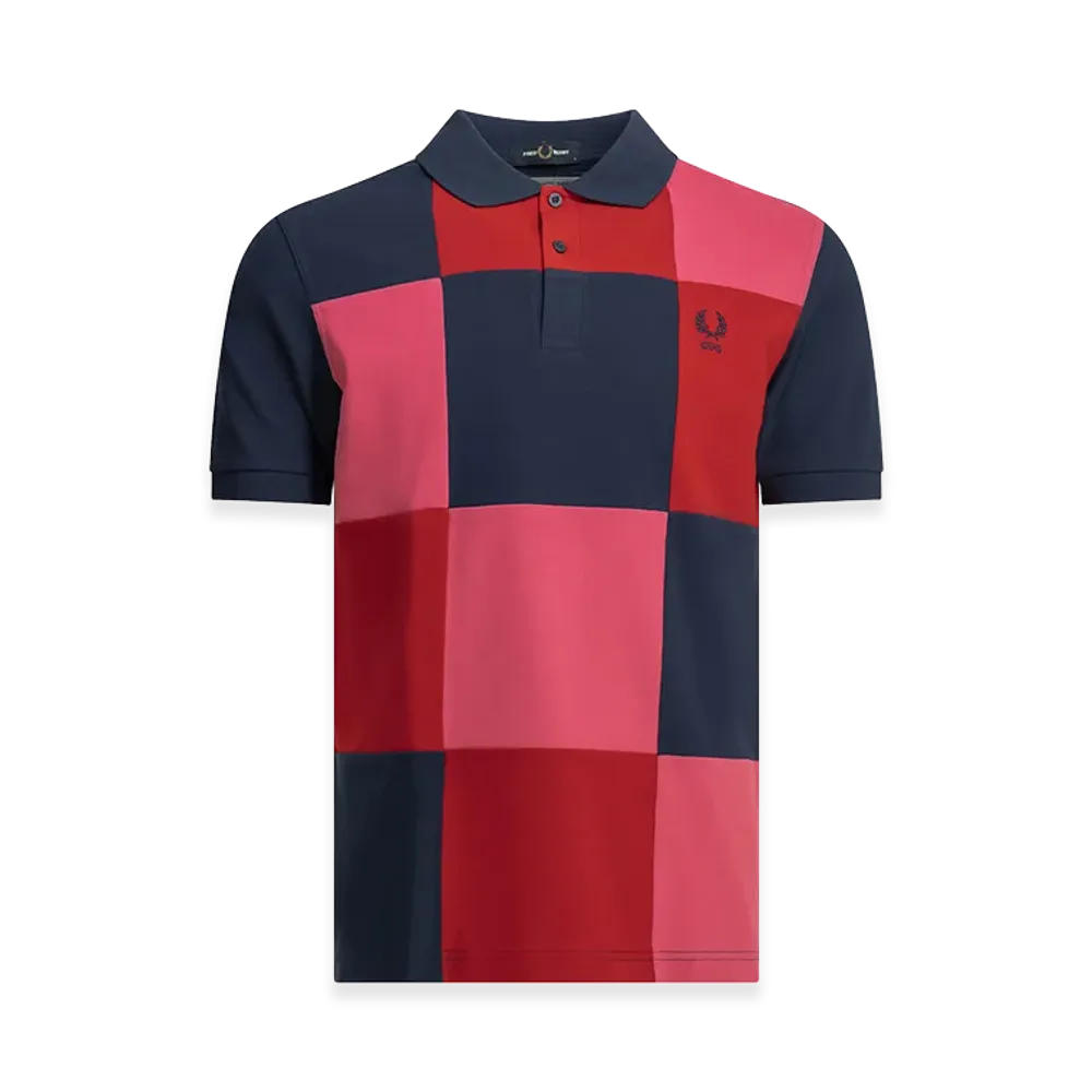 COMME des GARCONS SHIRT x Fred Perry Button-Down Polo Shirt "Multicolor"