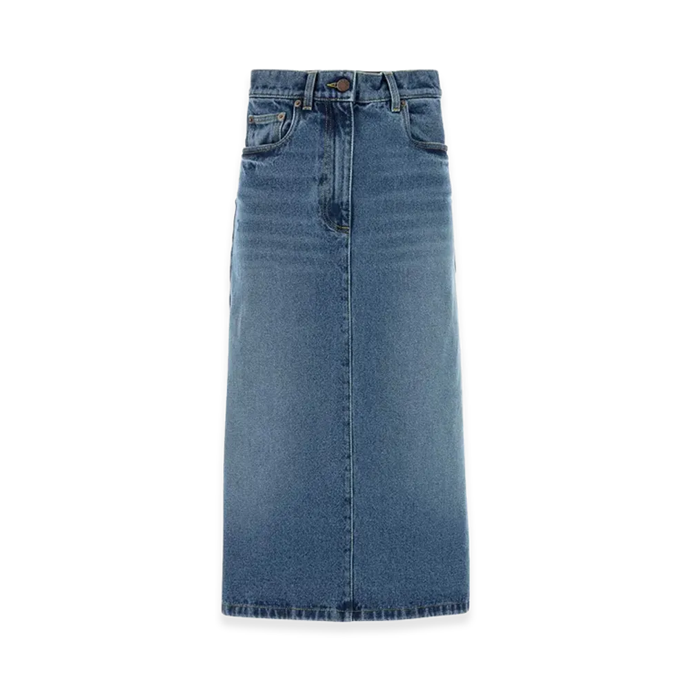 PRADA Women's Denim Skirt "Blue"