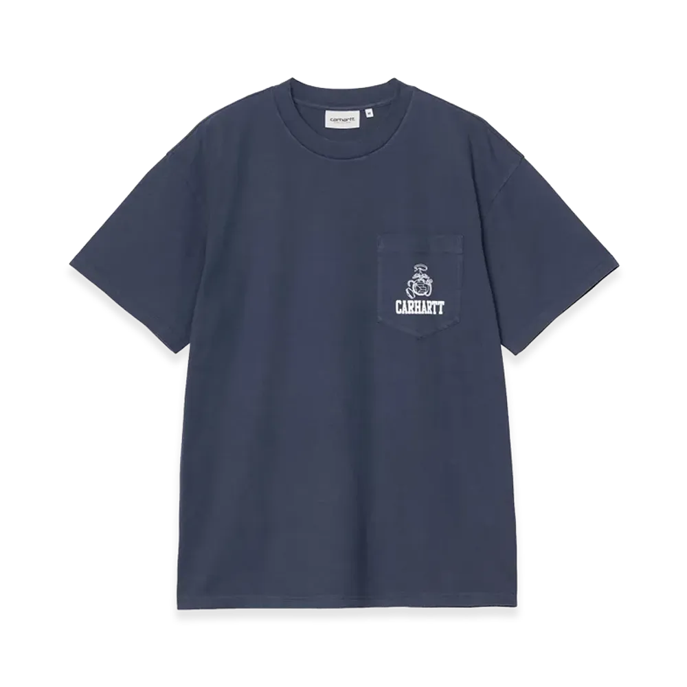 Carhartt WIP S/S Pond Corps Pocket T-Shirt "Blue(Heavy Stone Wash)"