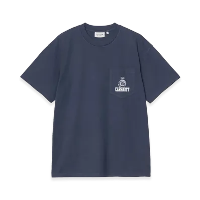 Carhartt WIP S/S Pond Corps Pocket T-Shirt "Blue(Heavy Stone Wash)"
