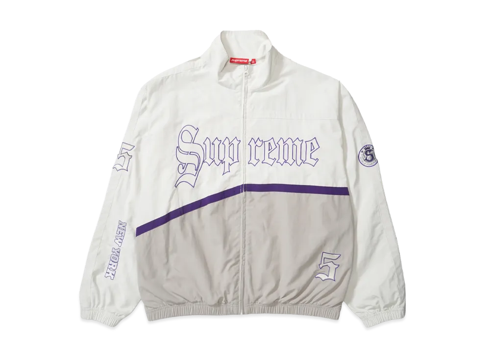Supreme Old English Track Jacket "White"
