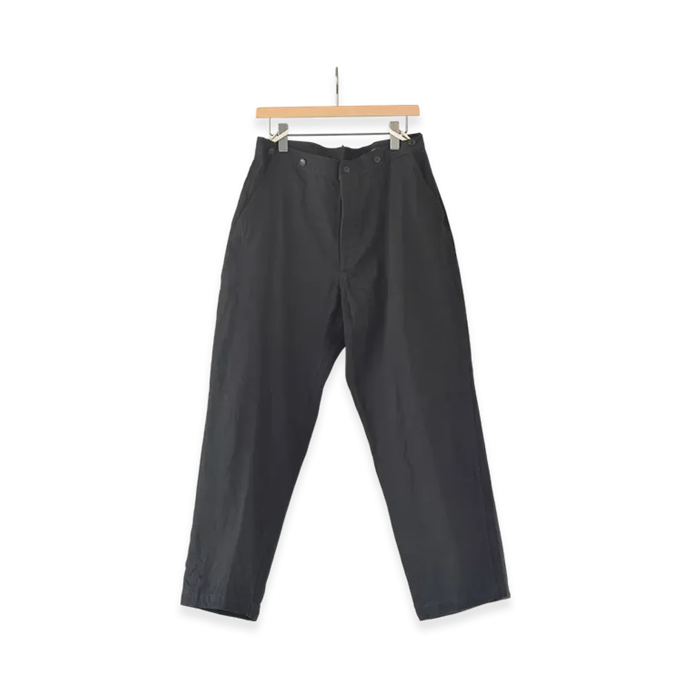 COMOLI Denim Over Pants "Black"