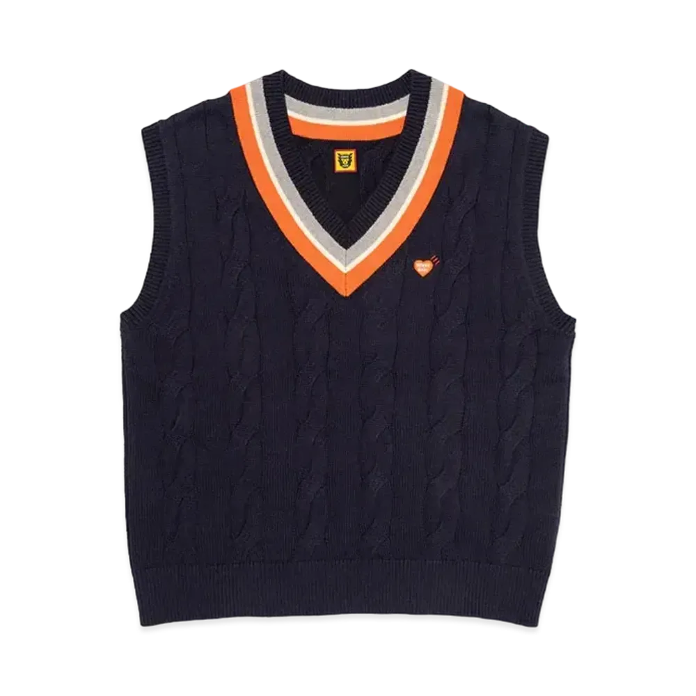 HUMAN MADE Knit Vest "Navy"