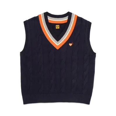 HUMAN MADE Knit Vest "Navy"