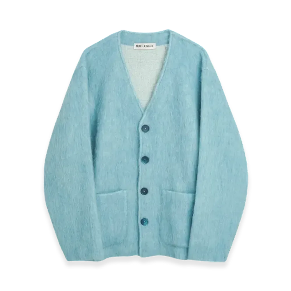 OUR LEGACY Cardigan Mohair "Baby Blue"