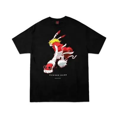 Geeks Rule x SUMMER WARS Silkscreen Printing T-Shirt "Black"