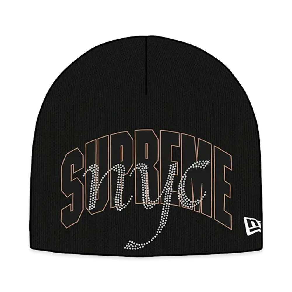 Supreme New Era Rhinestone Beanie "Black"