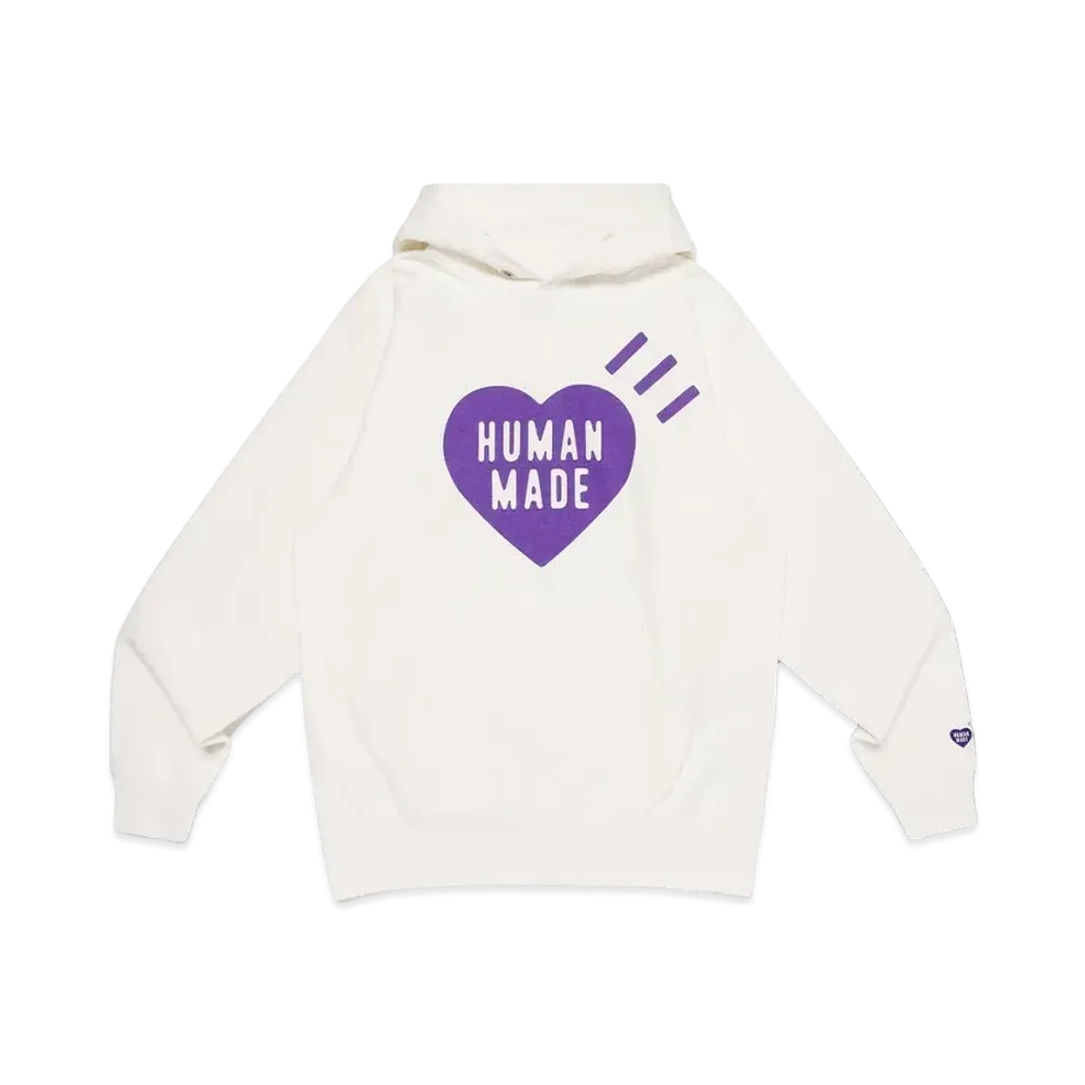 HUMAN MADE Heart Heavyweight Hoodie Fukuoka / Purple "White"