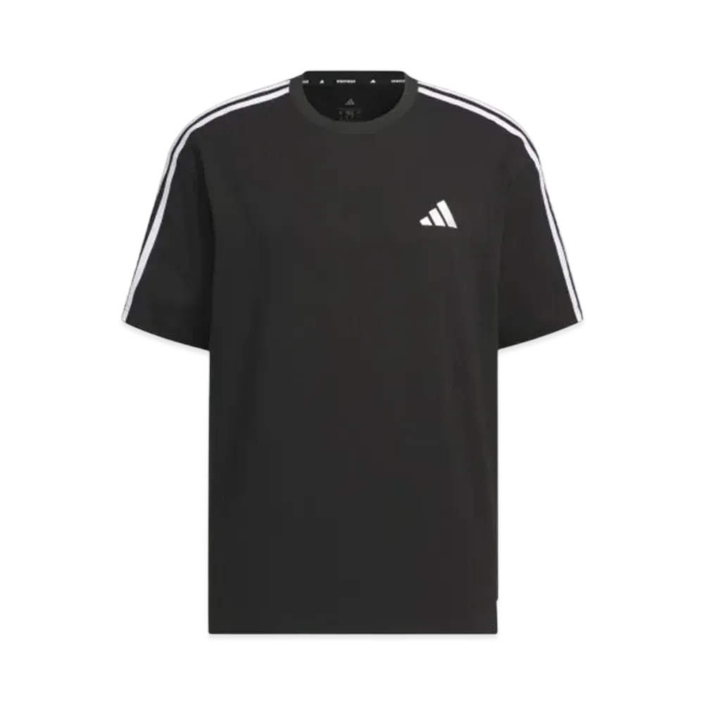 adidas Essentials Plus Loose Fit Three Stripes Short Sleeve T-Shirt "Black"