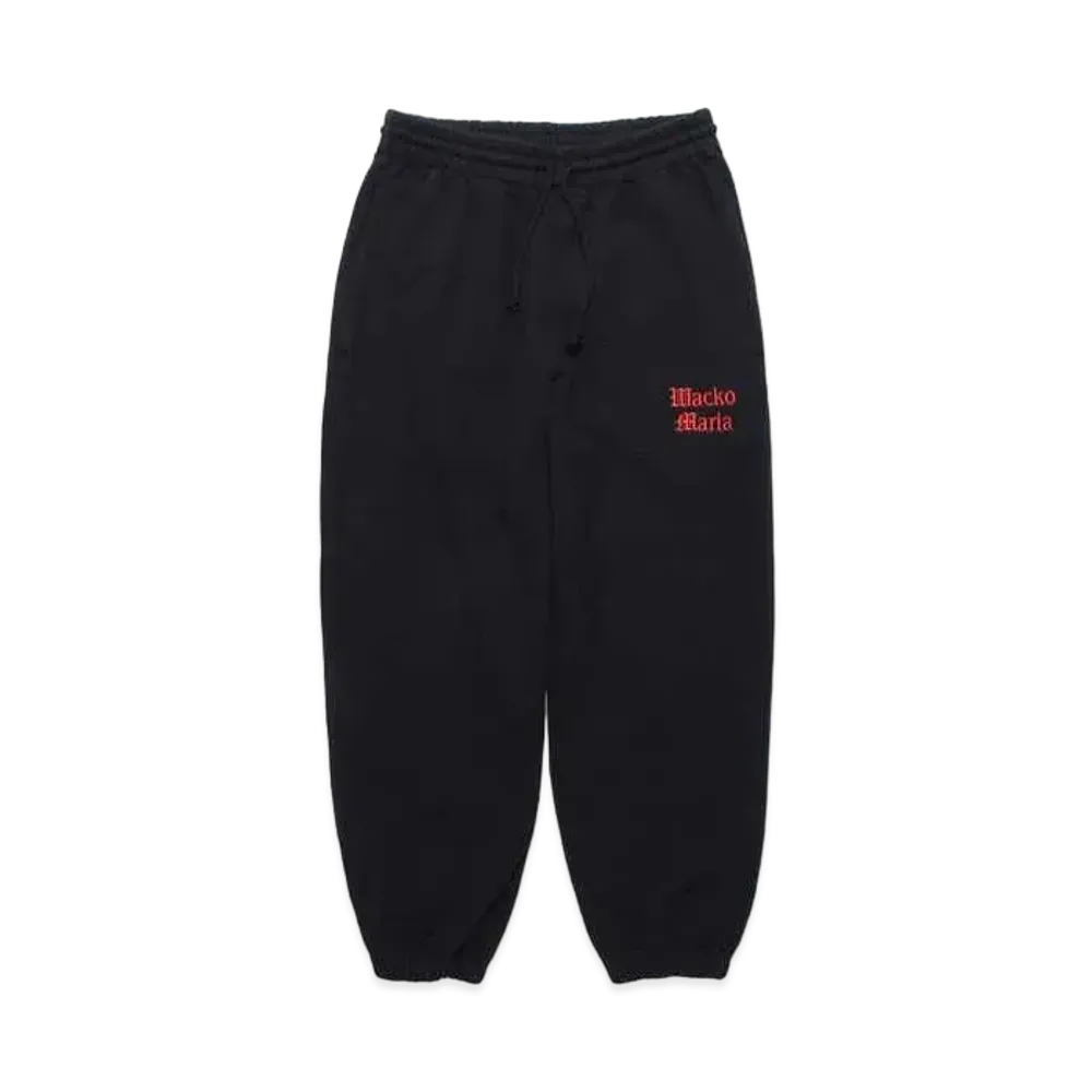 WACKO MARIA Washed Heavy Weight Sweat Pants "Black 2"