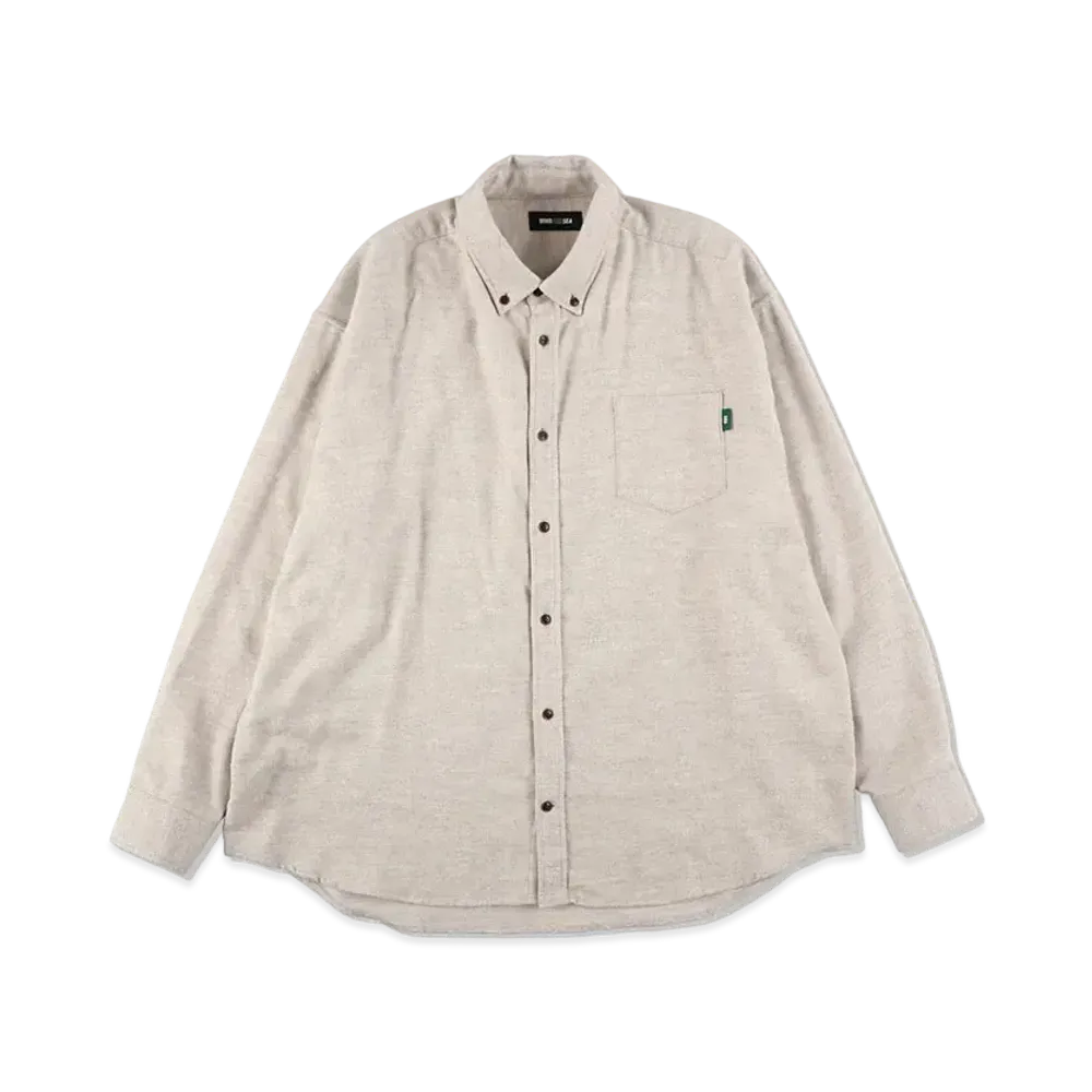 WIND AND SEA Yak Flannel Shirt "Off White"