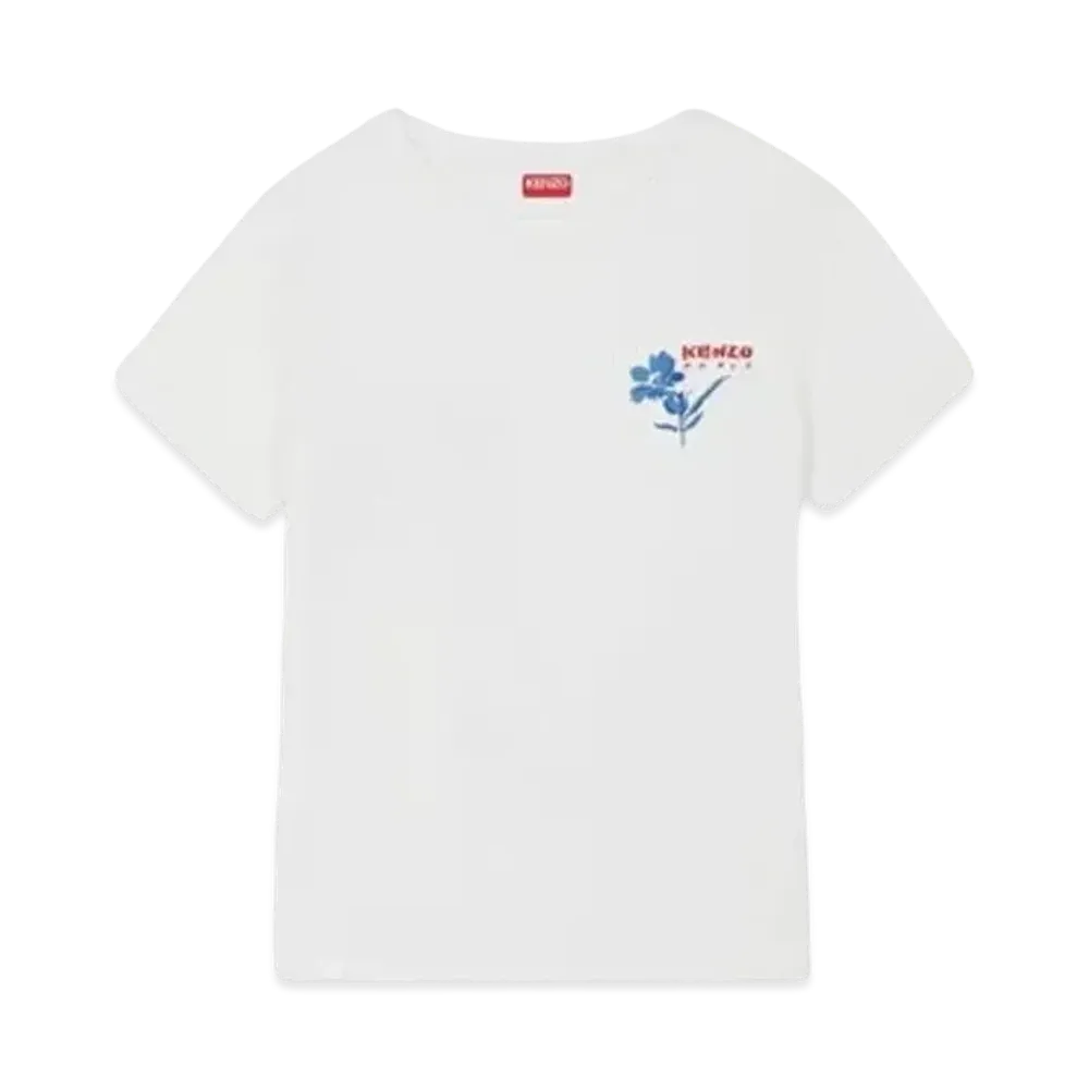 KENZO 'DRAWN FLOWERS' T-shirt "Off White"