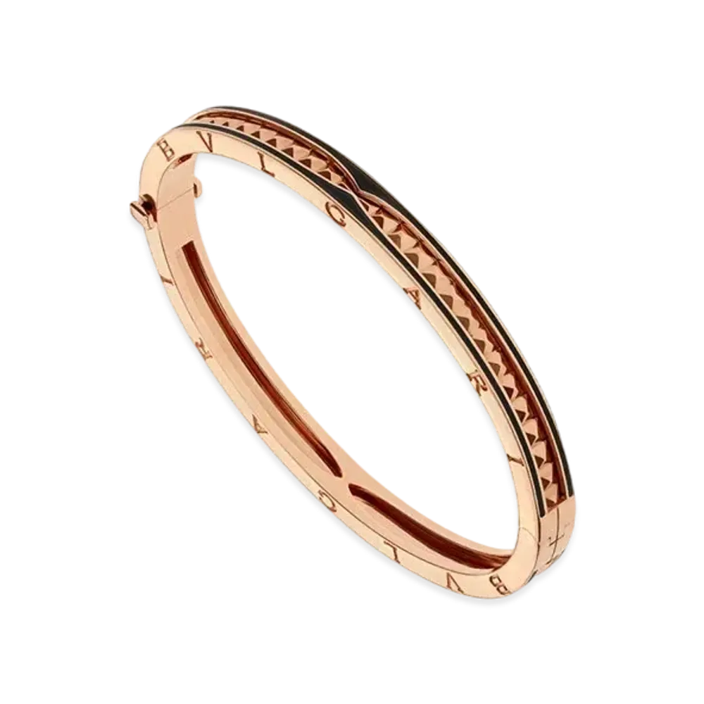 BVLGARI B.Zero1 Bracelet 18K "Black/Pink Gold"
