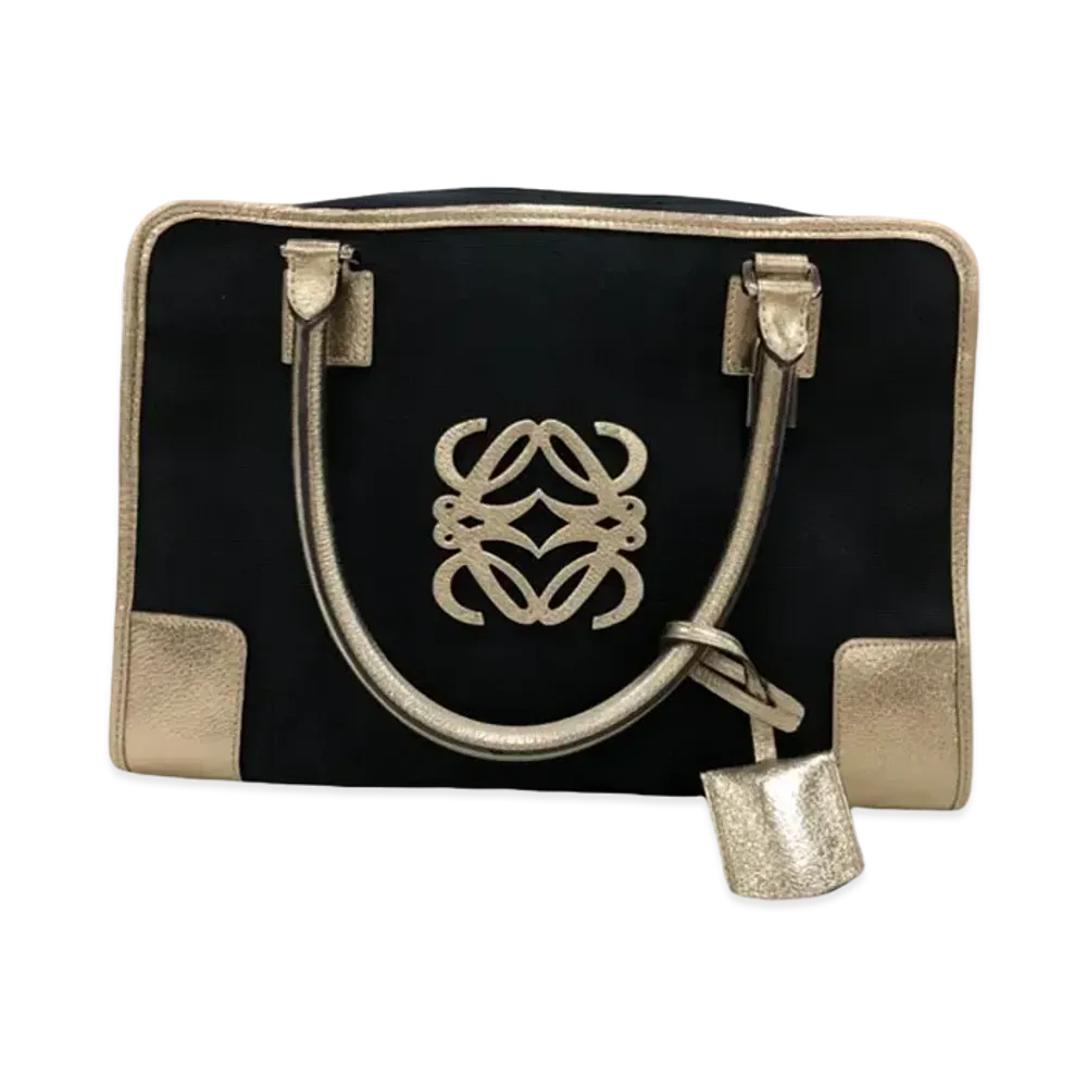 LOEWE Amazona Hand Bag "Black/Gold"