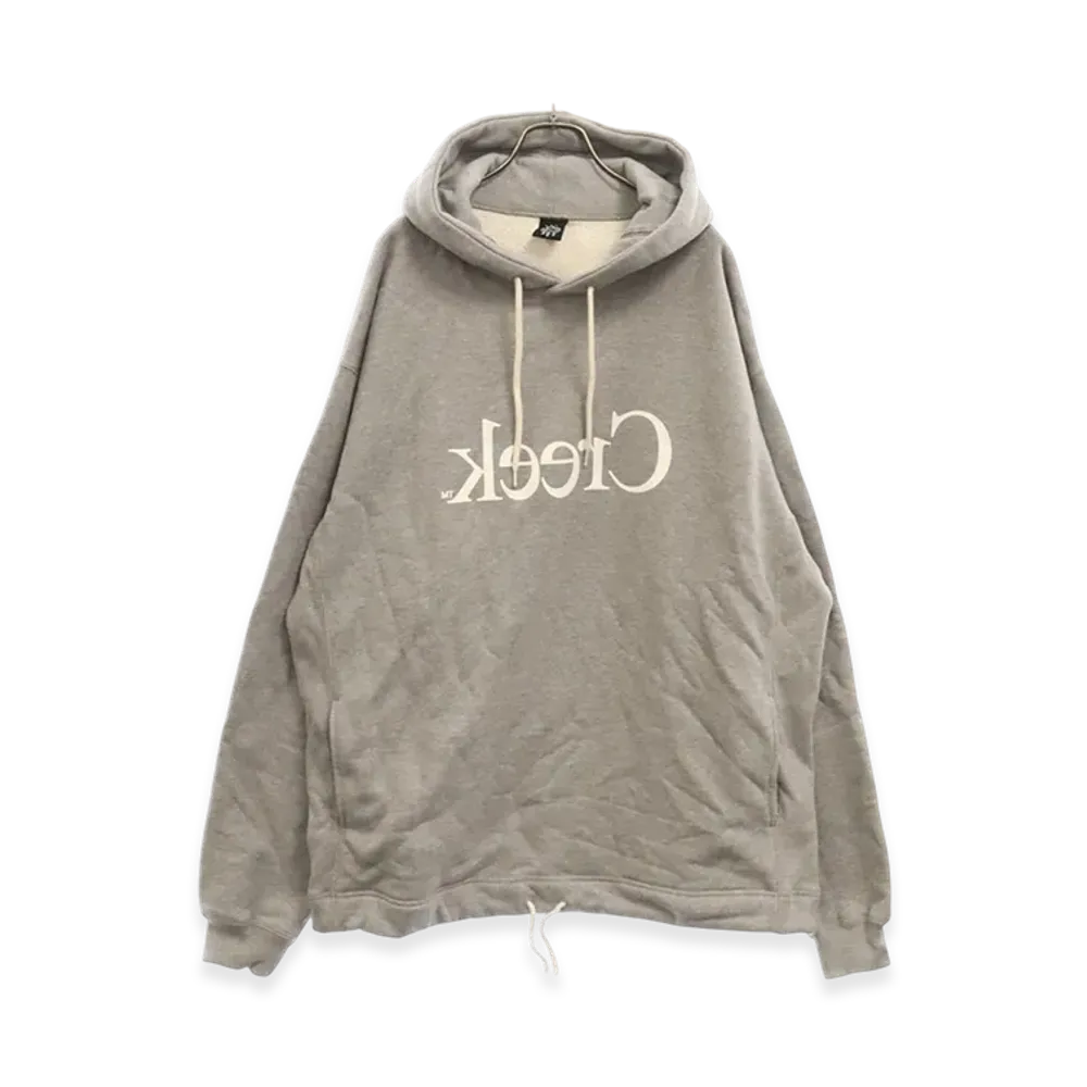 Creek Angler's Device x ALWAYTH Reverse Logo Hoodie "Grey"
