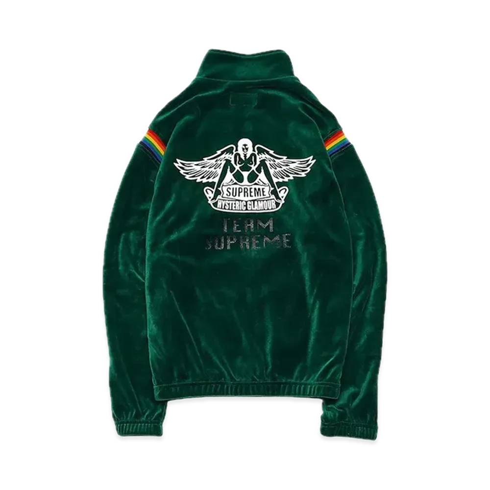 Supreme x HYSTERIC GLAMOUR Velour Track Jacket "Green"
