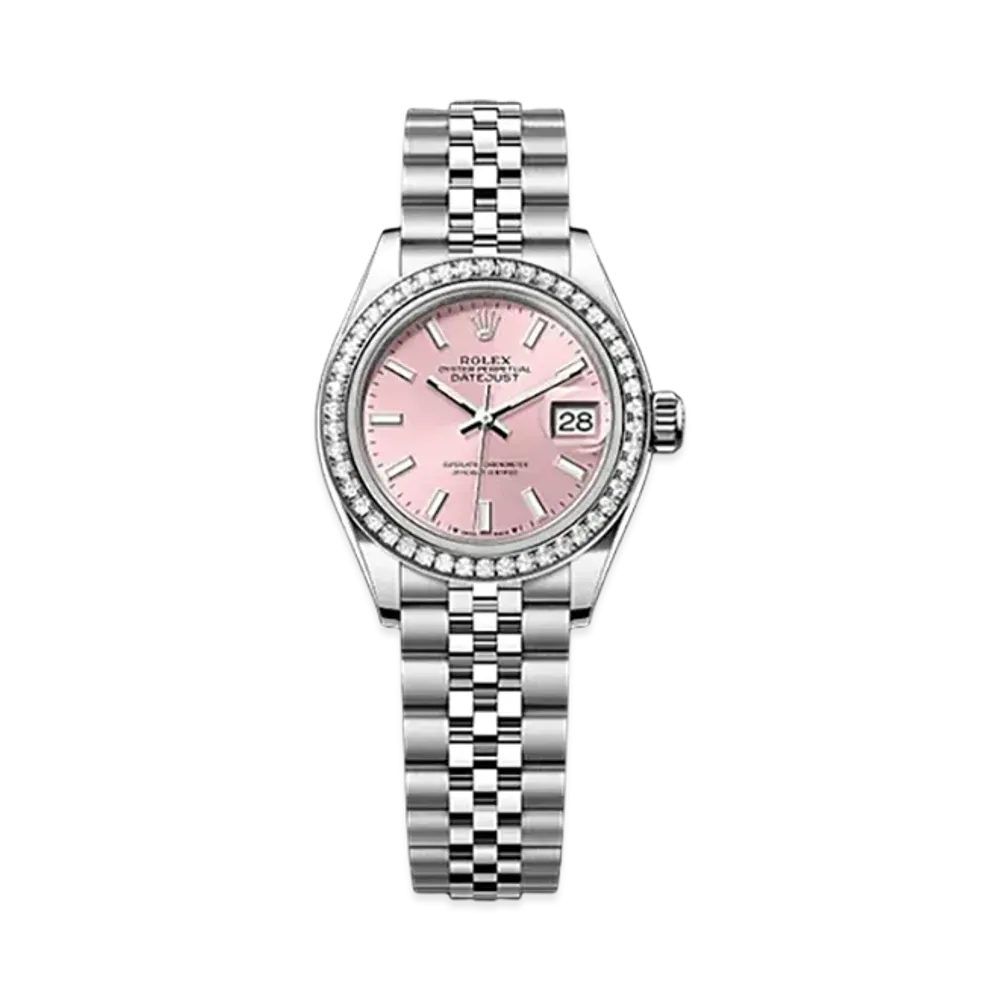ROLEX Lady-Datejust 28mm Oystersteel & White Gold Diamond 279384RBR "Pink"